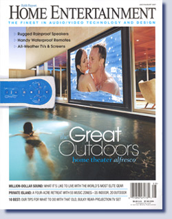 Robb Report Home Entertainment Magazine with photos by Don Kreski