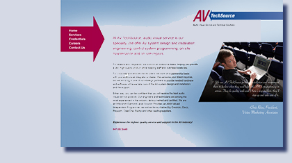 AV TechSource website by Kreski Marketing Consultants